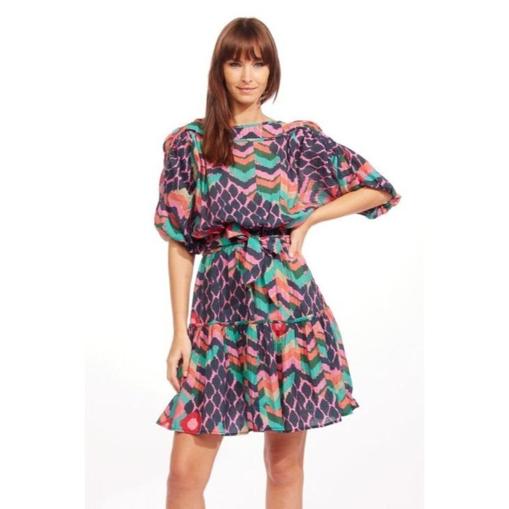 Eva Franco Multicolor Patterned Dress